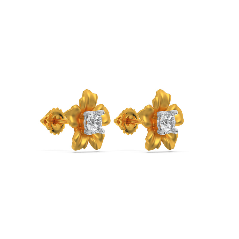 Ruby Solitaire Earring