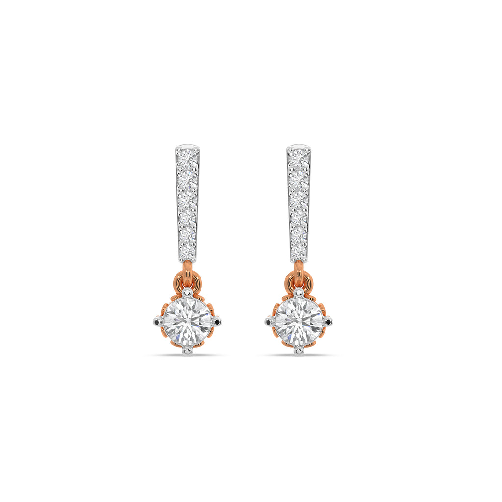 Sadie Drop Solitaire Earring