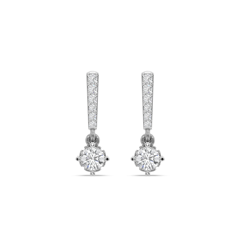 Sadie Drop Solitaire Earring
