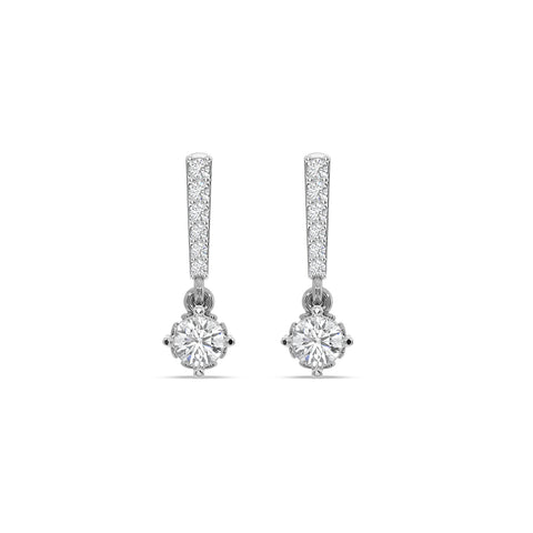 Sadie Drop Solitaire Earring