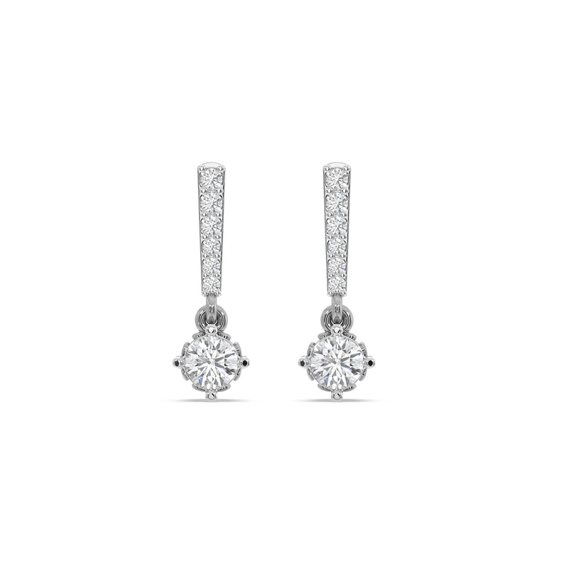 Sadie Drop Solitaire Earring