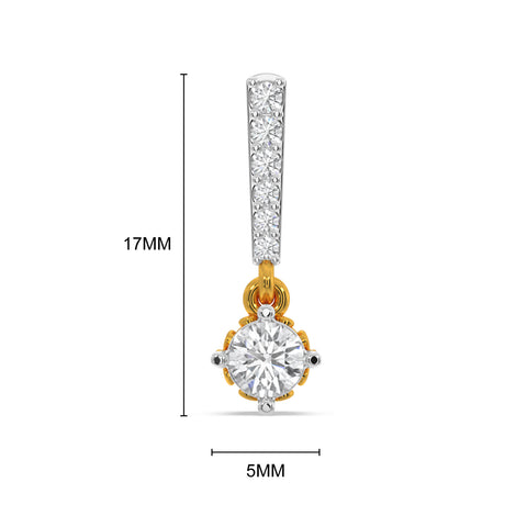 Sadie Drop Solitaire Earring