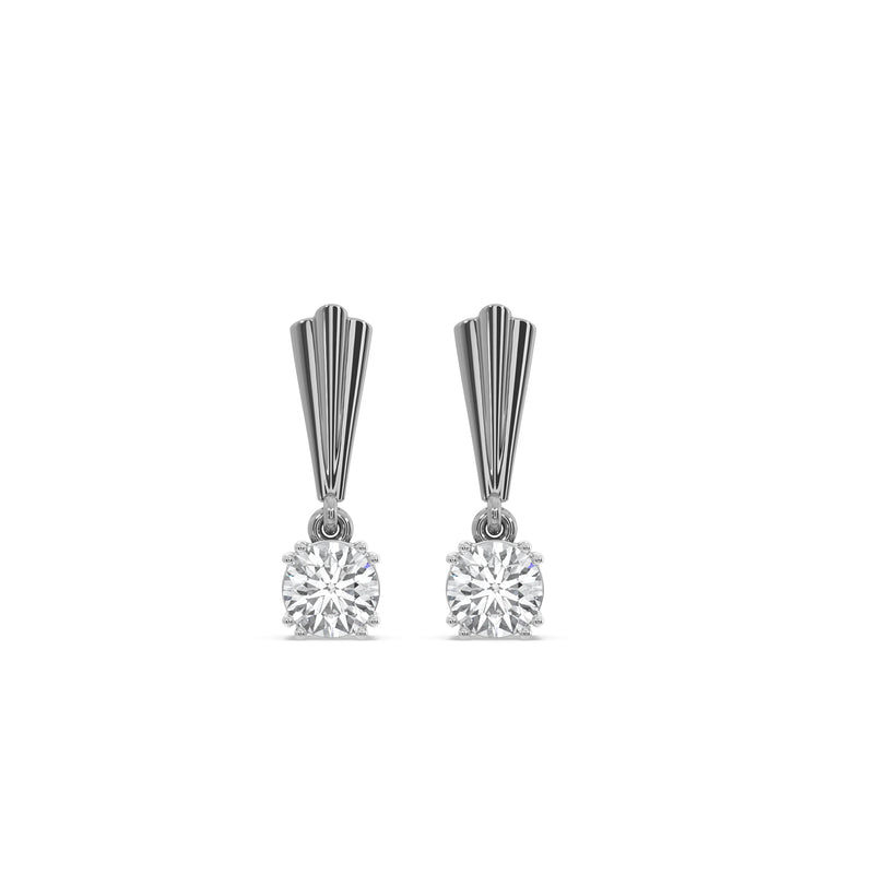 Saige Solitaire Earring