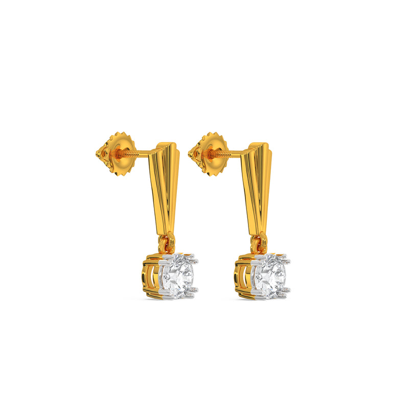 Saige Solitaire Earring
