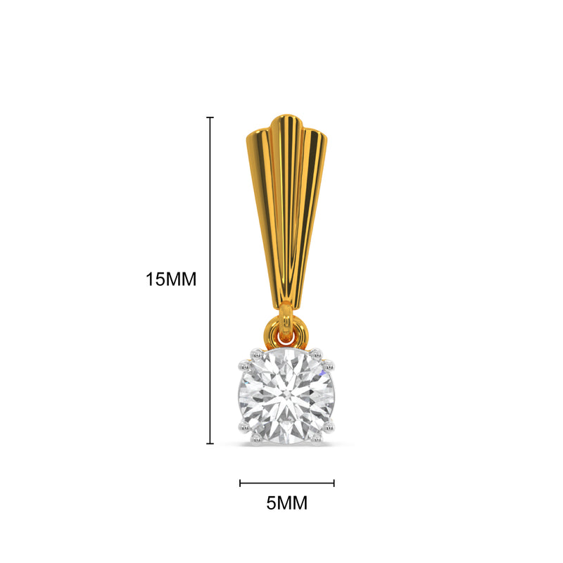 Saige Solitaire Earring