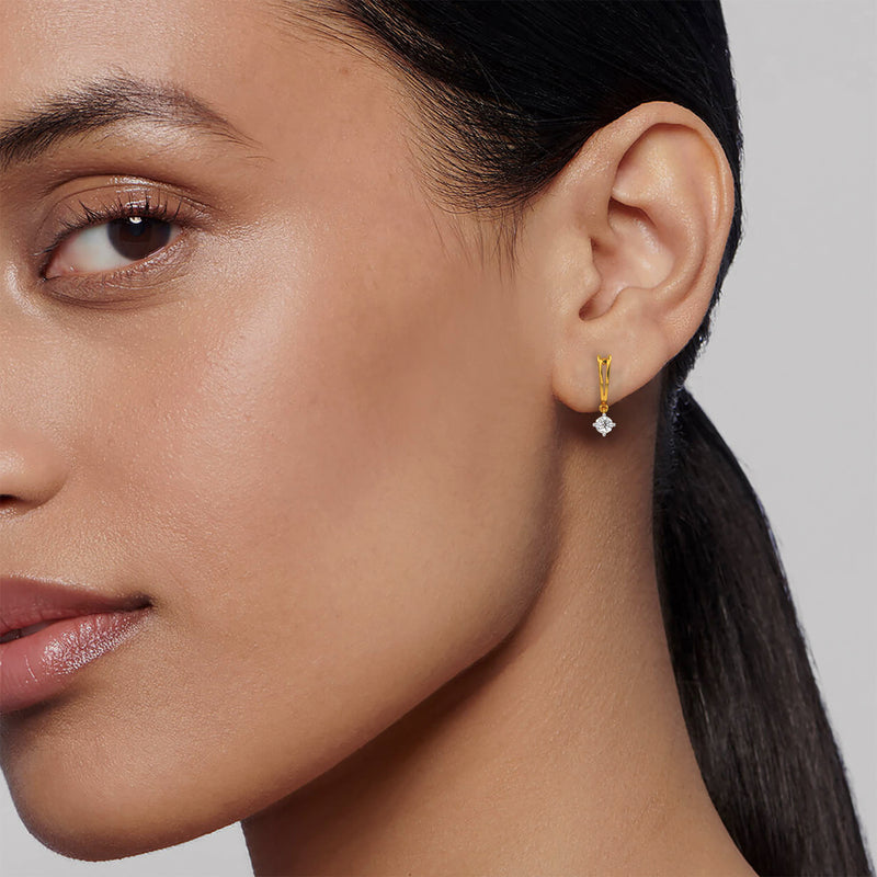 Samantha Solitaire Earring