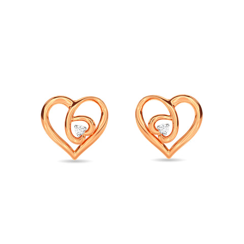 Dual Heart Earring