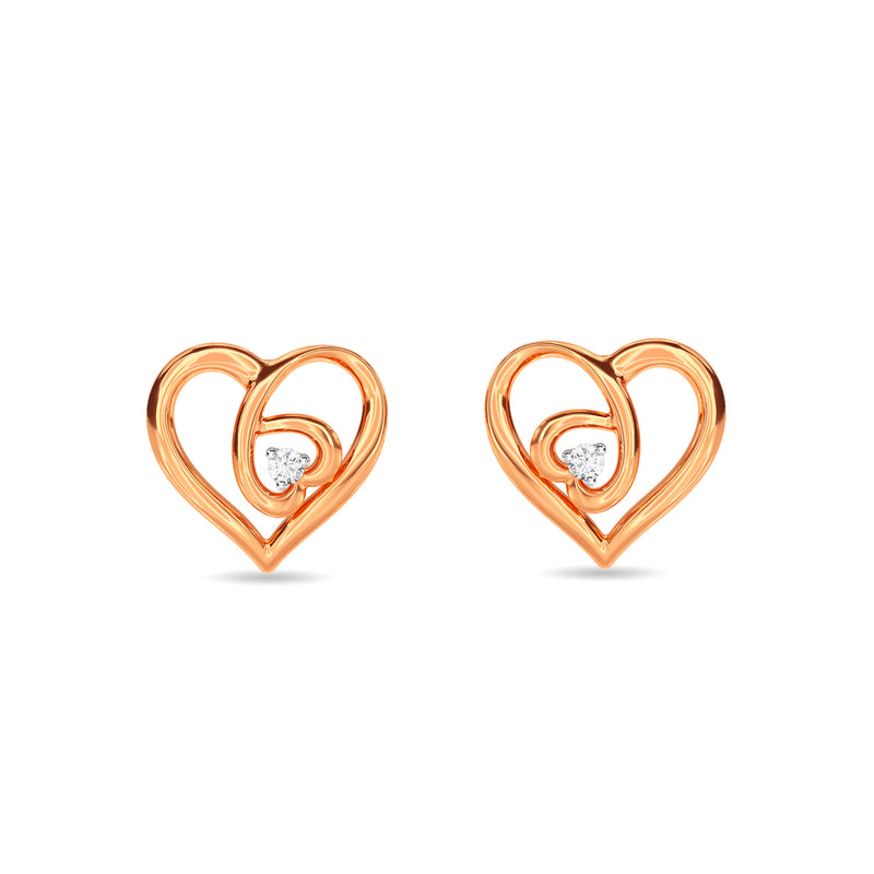 Dual Heart Earring