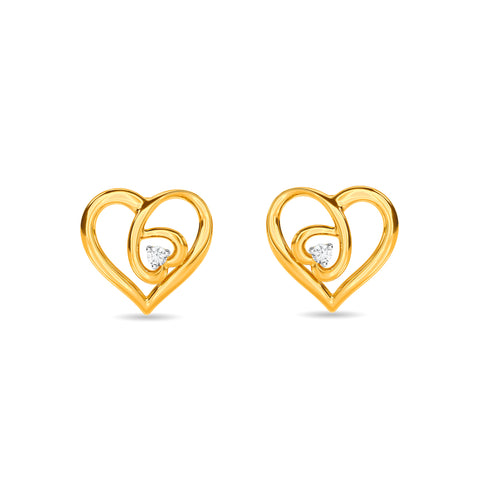 Dual Heart Earring