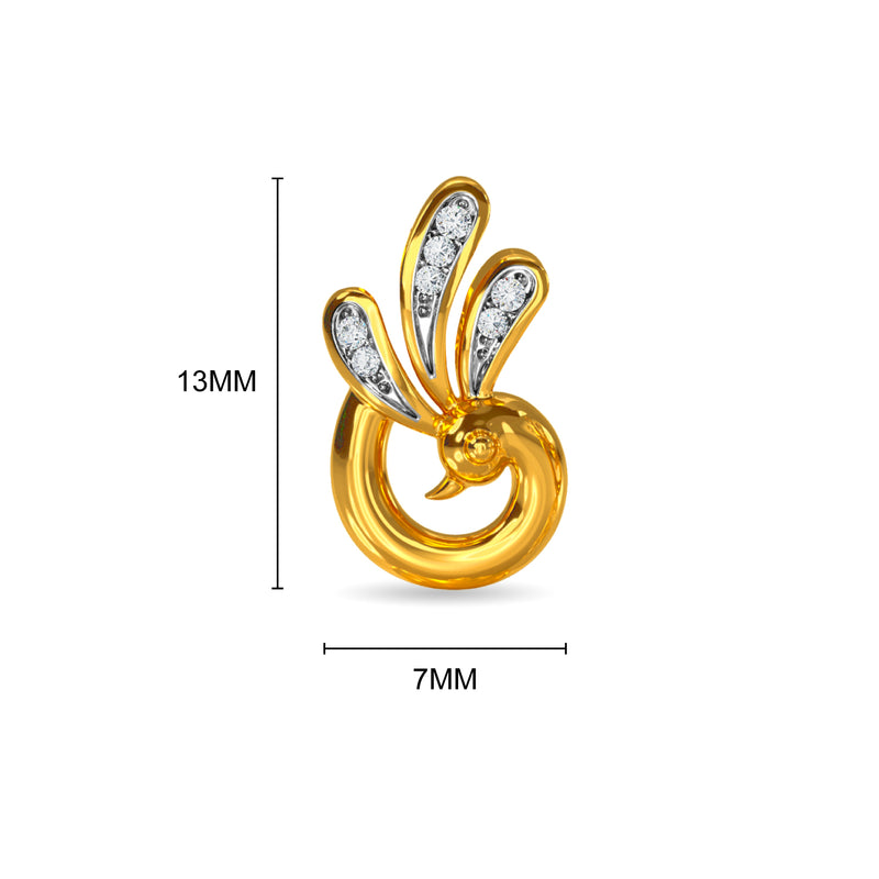 Peacock Kids Earring