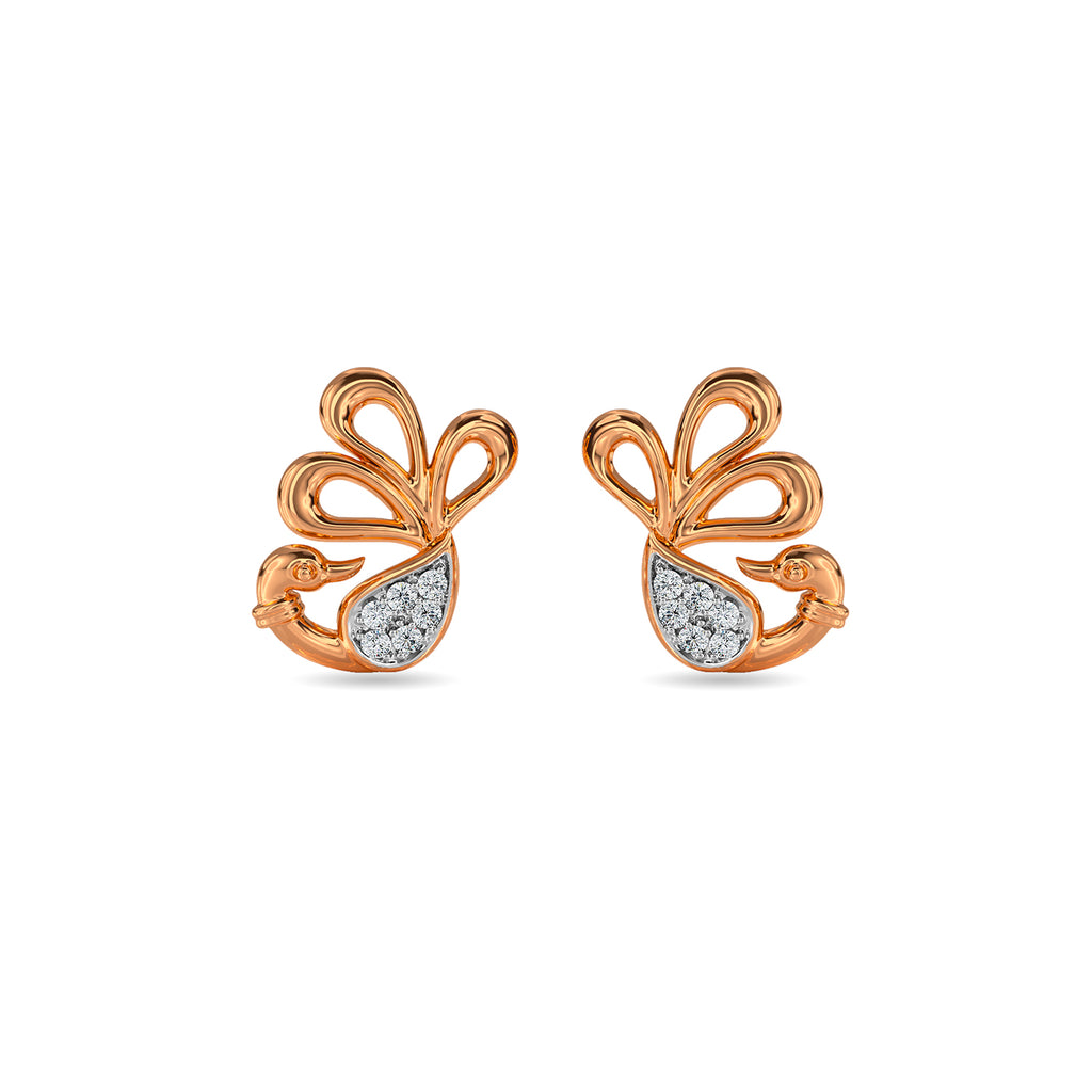 Enchanted Peacock Kids Earring