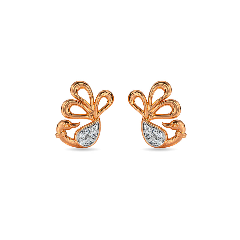 Enchanted Peacock Kids Earring