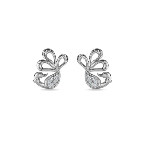 Enchanted Peacock Kids Earring