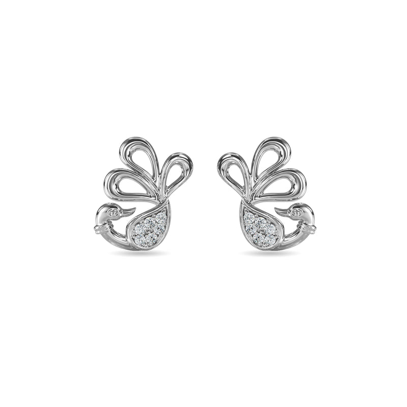 Enchanted Peacock Kids Earring