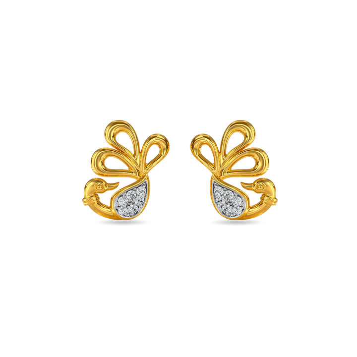 Enchanted Peacock Kids Earring