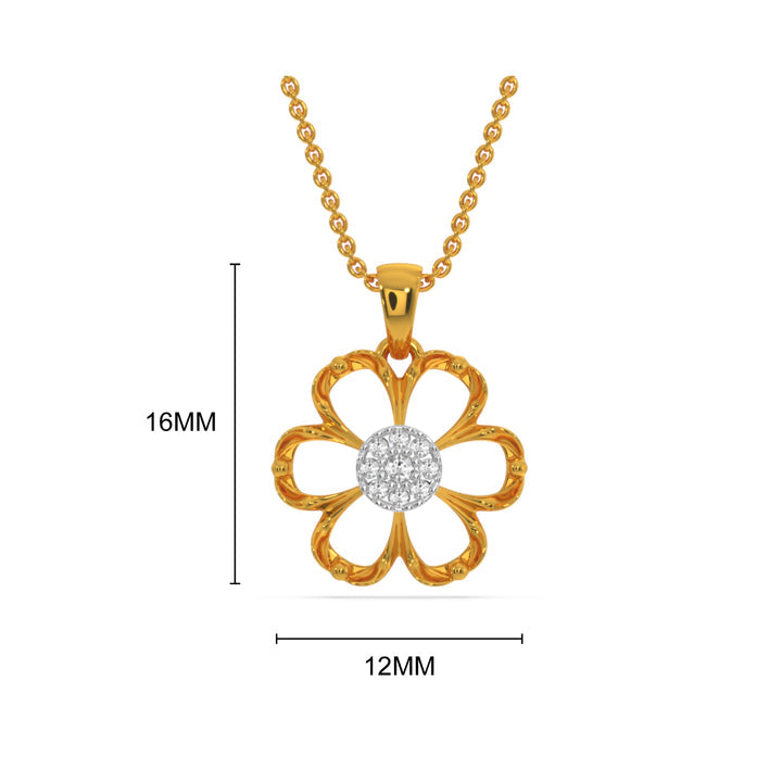 Simple Flower Pendant Set