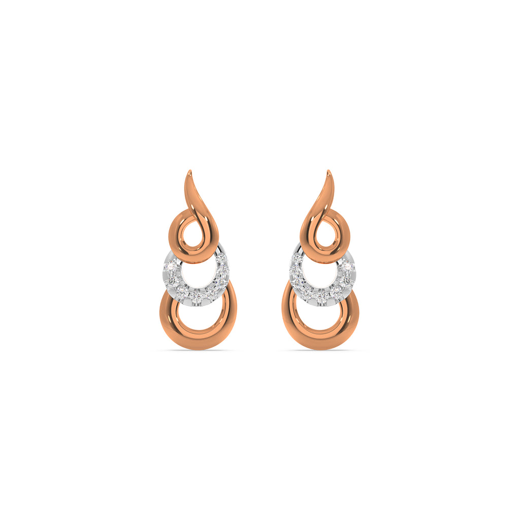Triple Curve Earring