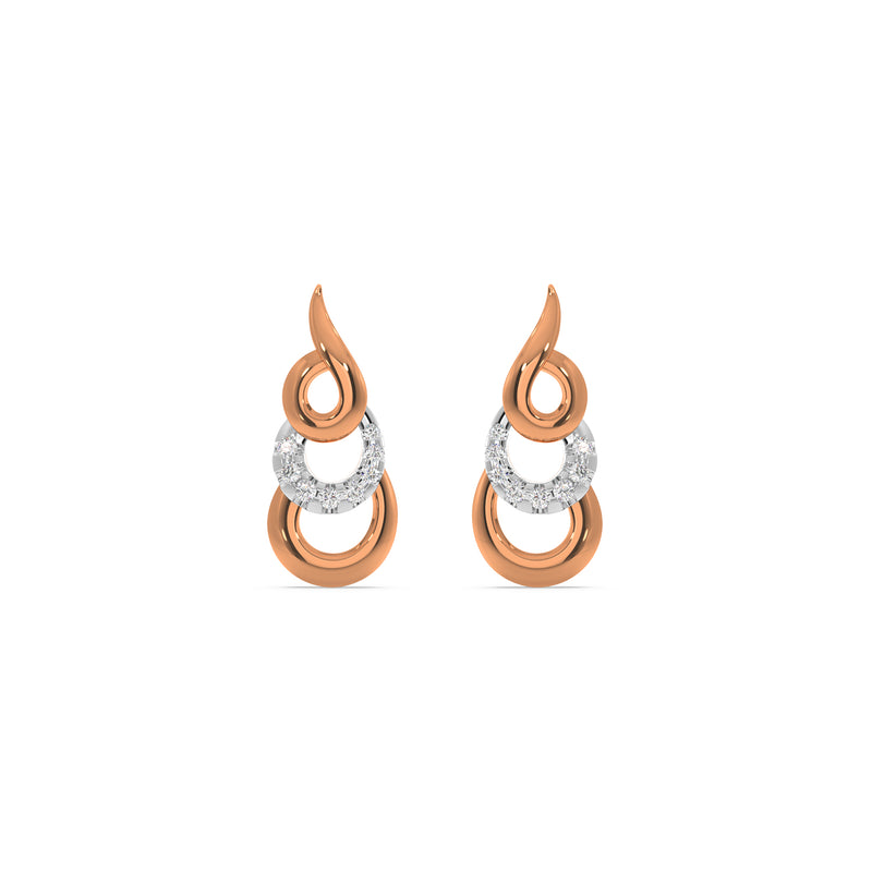 Triple Curve Earring