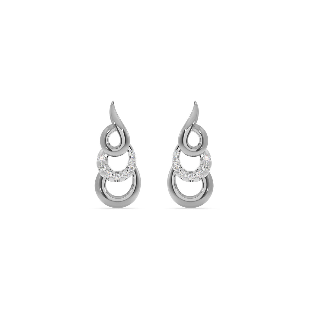 Triple Curve Earring
