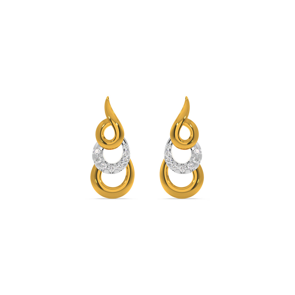 Triple Curve Earring