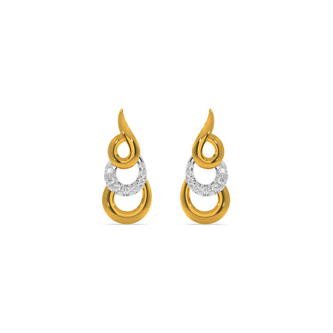 Triple Curve Earring