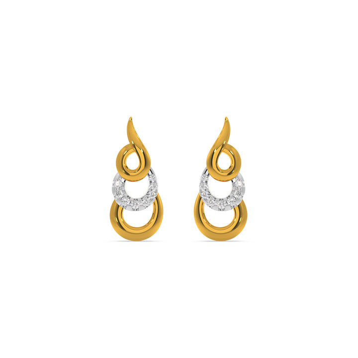 Triple Curve Earring