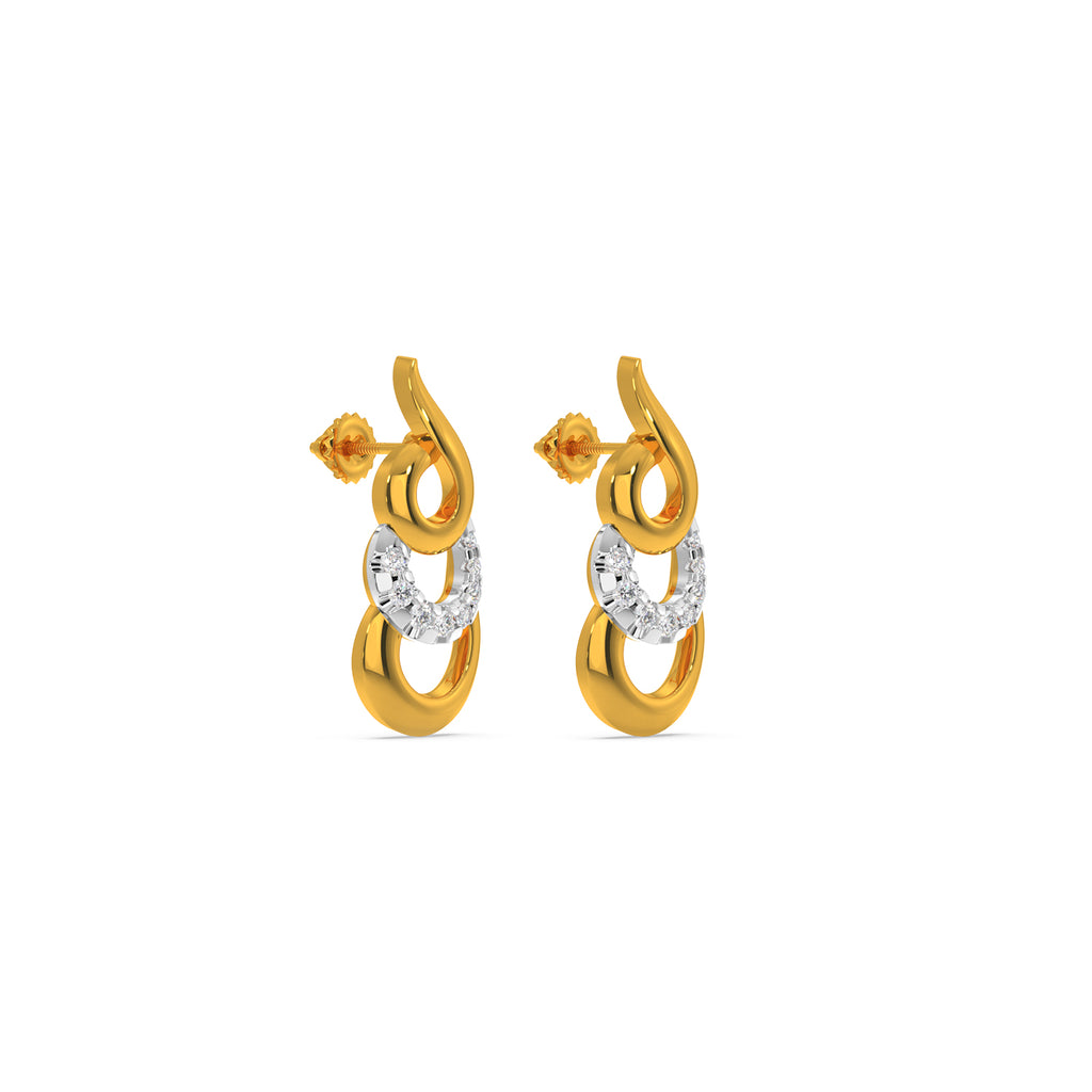 Triple Curve Earring