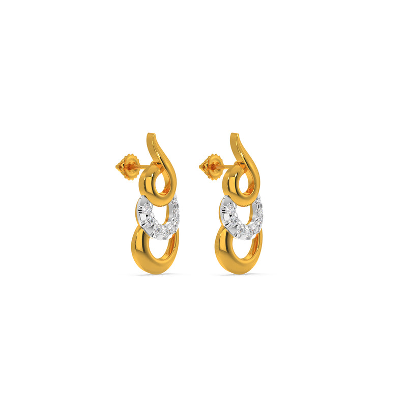 Triple Curve Earring
