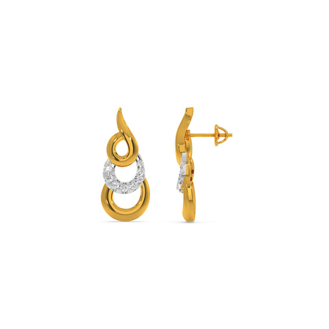 Triple Curve Earring