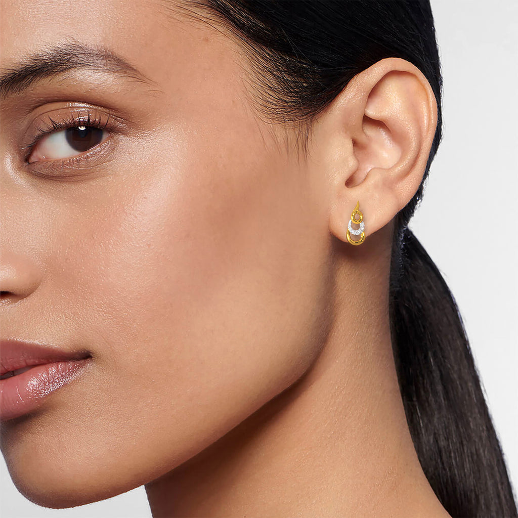 Triple Curve Earring