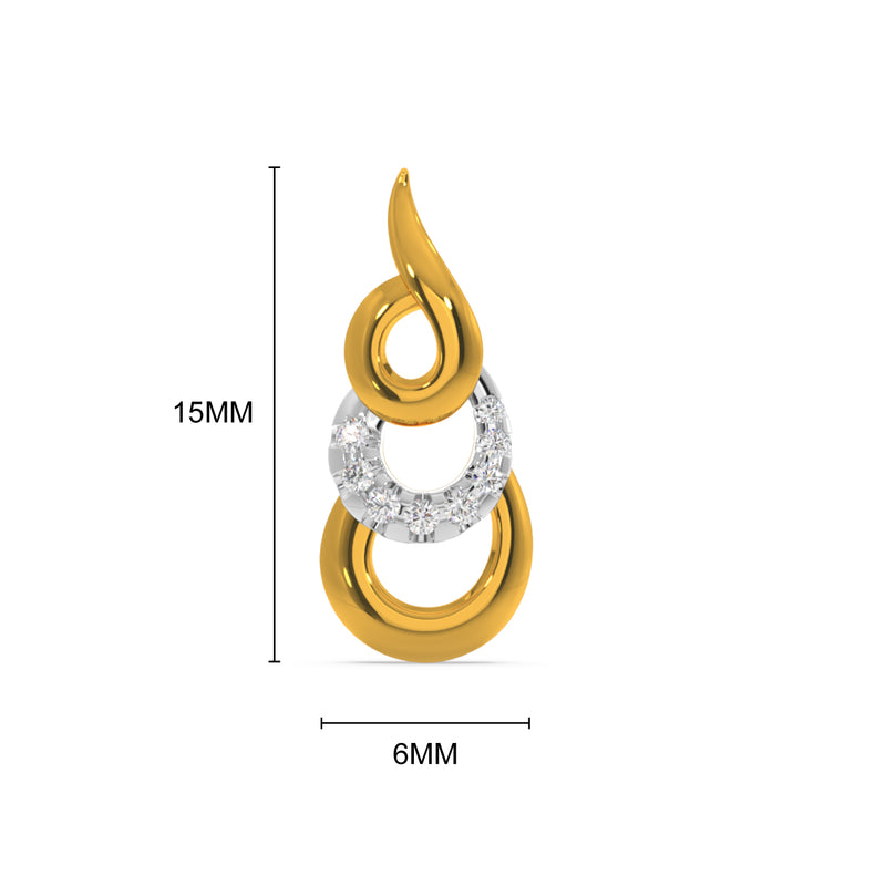 Triple Curve Earring