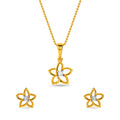 Classic Flower Pendant Set