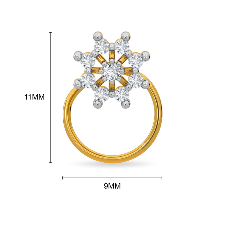 Winter Nose Pin