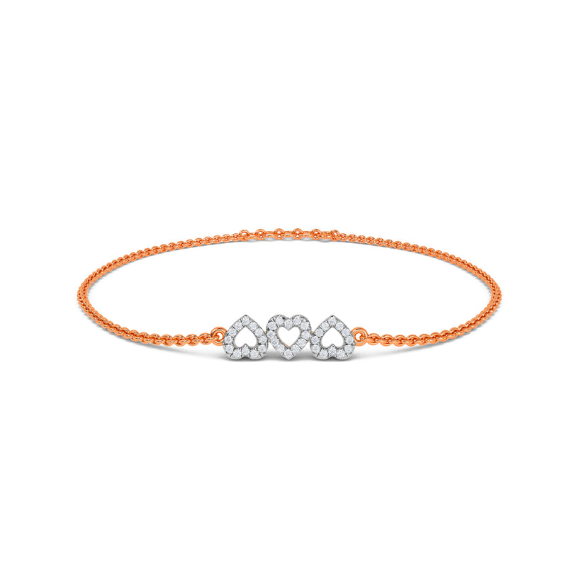 Trio Heart Bracelet
