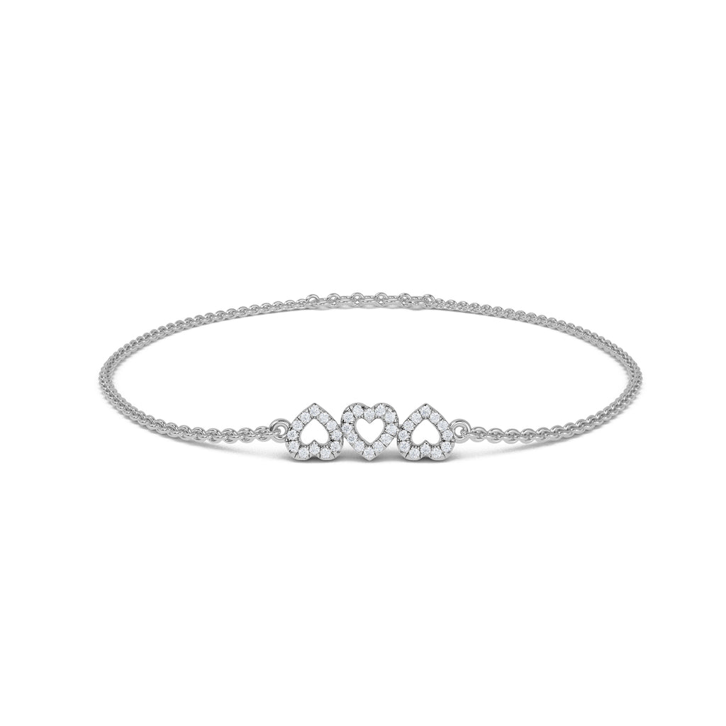 Trio Heart Bracelet