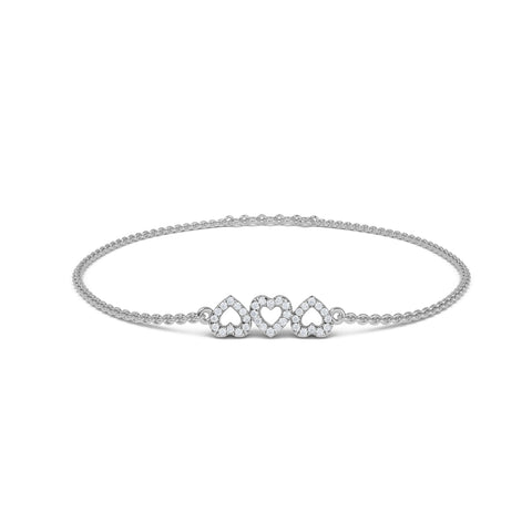 Trio Heart Bracelet