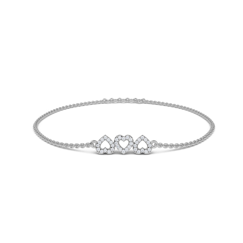Trio Heart Bracelet
