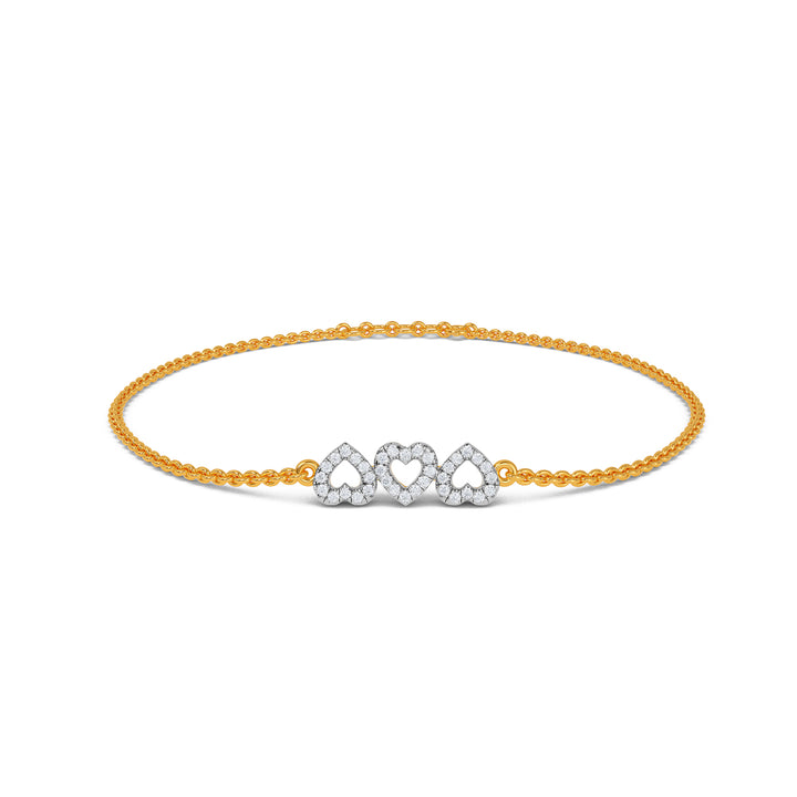 Trio Heart Bracelet