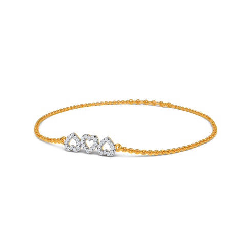 Trio Heart Bracelet
