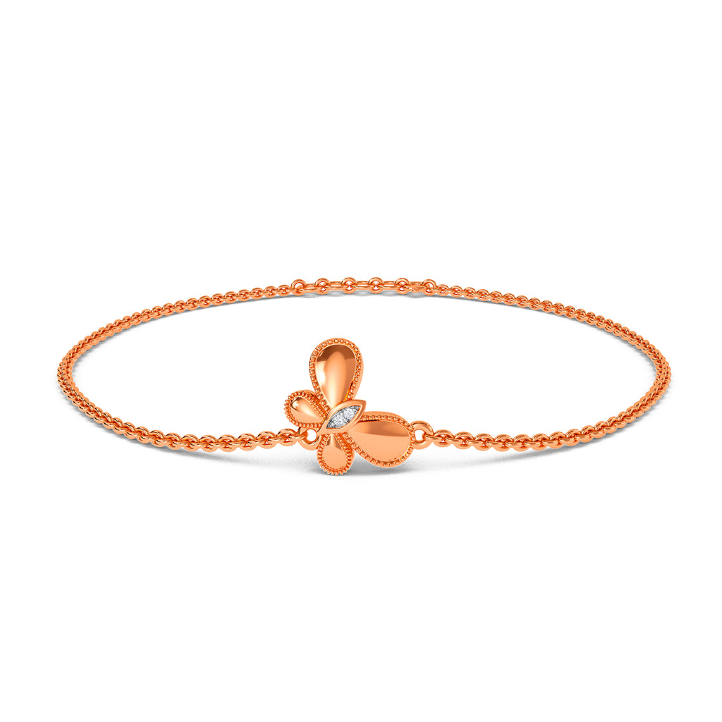 Sparkling Butterfly Kids Bracelet