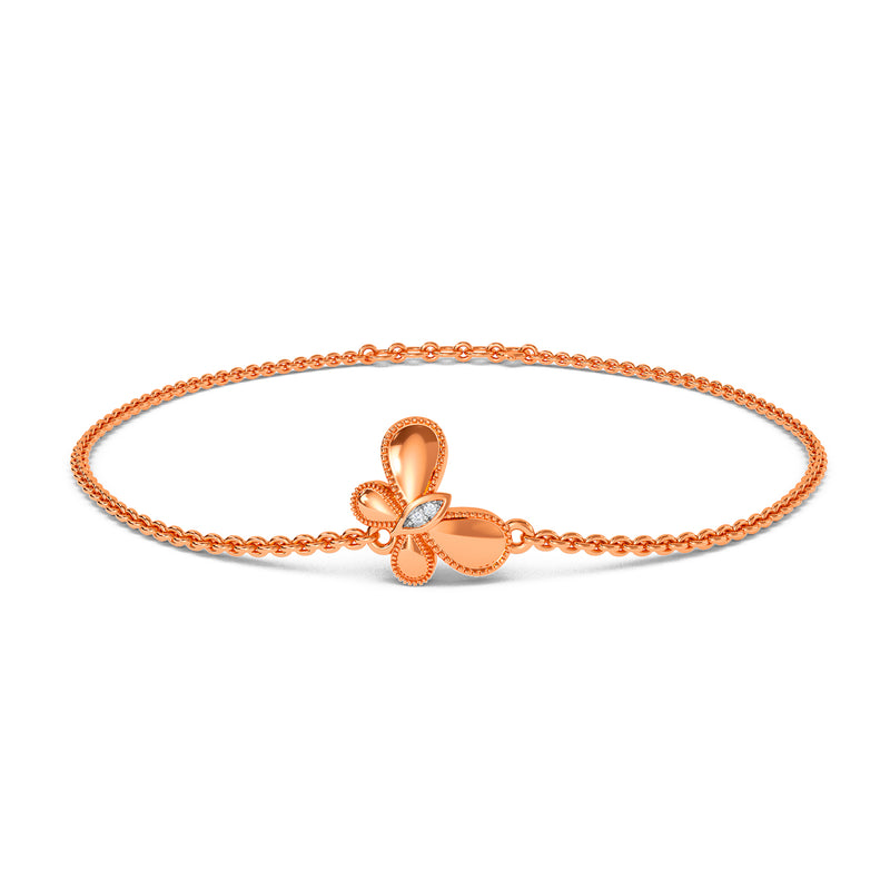 Sparkling Butterfly Kids Bracelet