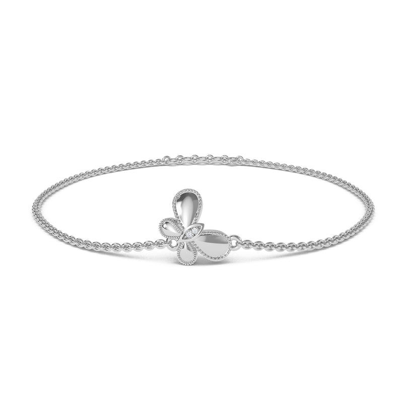 Sparkling Butterfly Kids Bracelet