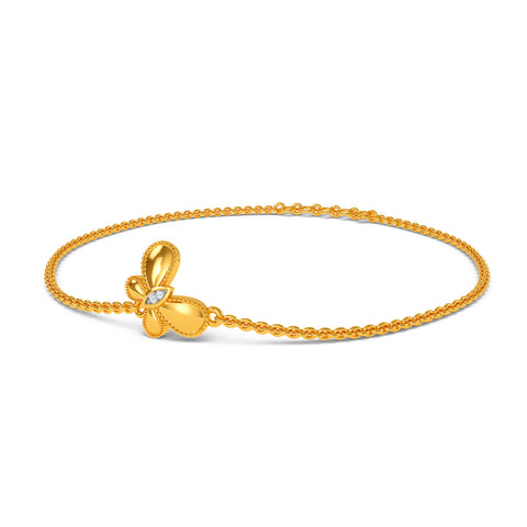 Sparkling Butterfly Kids Bracelet