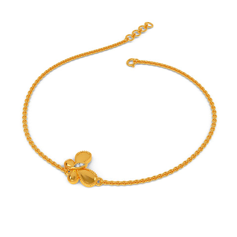 Sparkling Butterfly Kids Bracelet