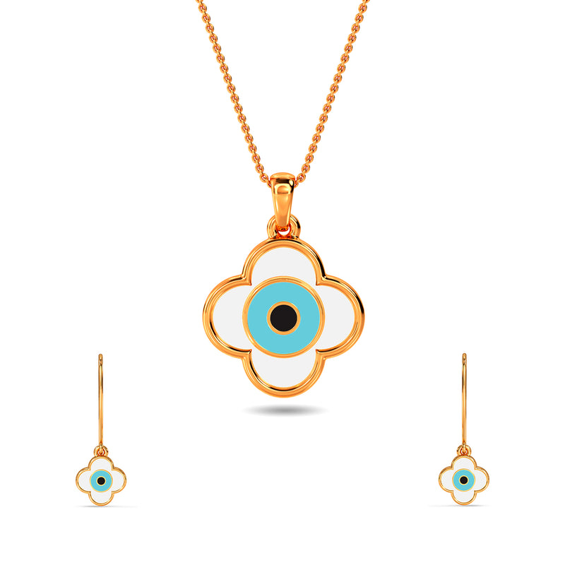 Sahana Evil Eye Pendant Set