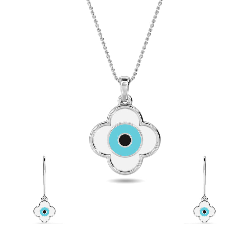 Sahana Evil Eye Pendant Set