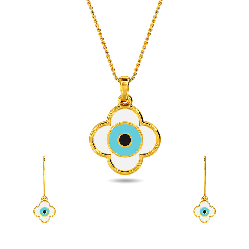 Sahana Evil Eye Pendant Set