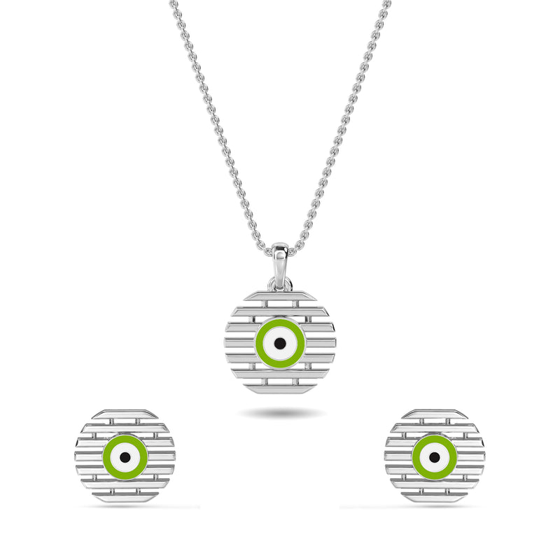 Gulizar Evil Eye Pendant Set