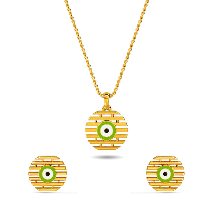 Gulizar Evil Eye Pendant Set