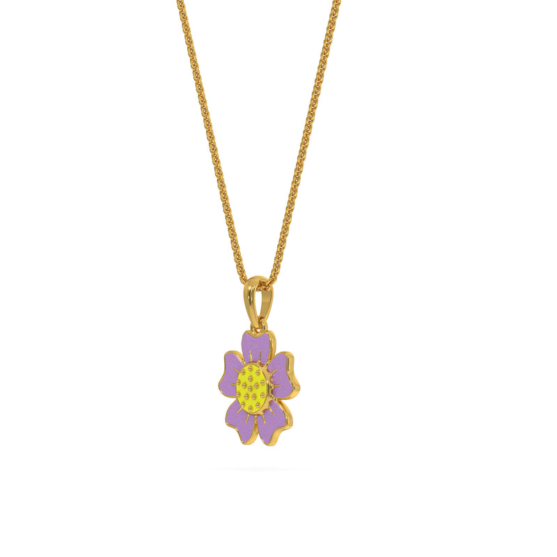 Purple daisy Kids Pendant